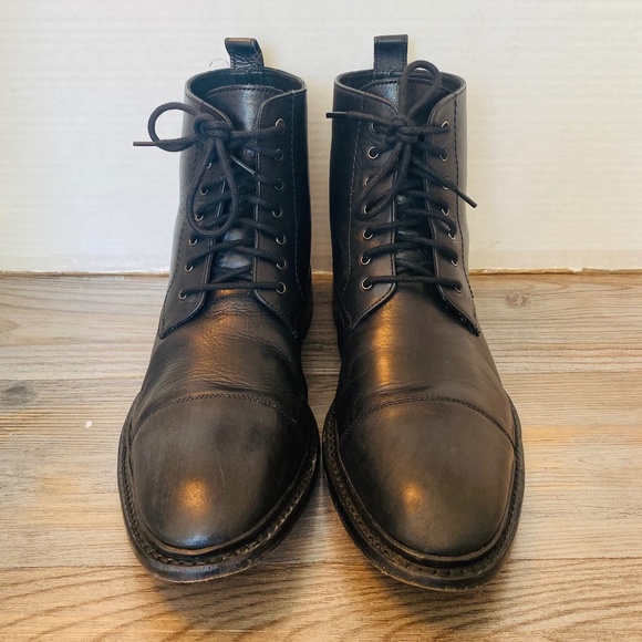 Anthony Veer James, Handmade Mens Black Leather Boots, US 10 / UK 9. main image 2